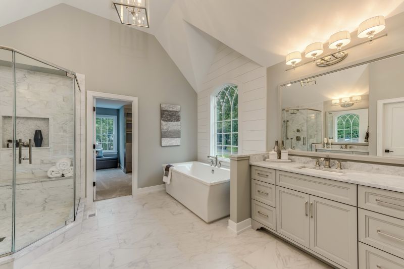 Modern Flooring in a Master Bath